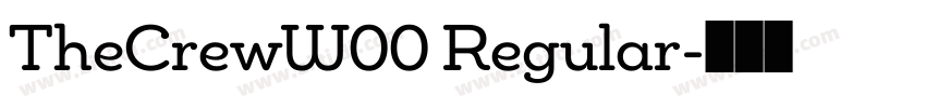TheCrewW00 Regular字体转换
